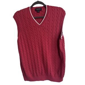 Brooks Brothers Supima Cotton XL Golf Vest Melon Country Club Golf Course Prep